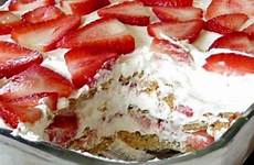 strawberries graham whipped crackers icebox unbaked layers topped