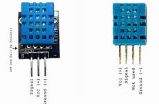 dht11 sensor humidity raspberry pi pinout four set circuit vs pcb three connect vcc types labels ground