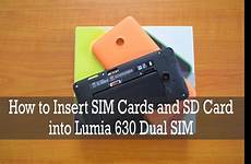 sim card insert lumia into dual