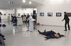 turkey assassination shooting graphic aftermath russia europe kills ambassador york action
