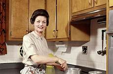 1960s vintage housewife woman smiling wearing kitchen photograph stock vertical 28th uploaded september apron which wall