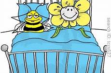bees pollinating pollinator cartoons calvin cartoonstock