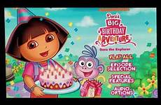 dora dvd birthday mp adventure big explorer menu