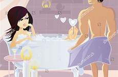 bath romantic together shutterstock vector stock search illustration