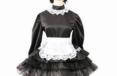 maid lockable satin costume