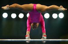 gymnast shawn gymnastics johnson oops slip olympic beam crotch balance artistic shots girls