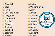 happy say ways other english words vocabulary englishstudyhere study synonym glad cheerful joyful phrases learn writing delighted visit choose board