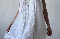 nightgown chiffon babydoll lace 1960