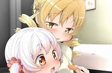 mami tomoe madoka magica nagisa mahou shoujo momoe pixiv fanart magical girl mandarina kotatsu conditioner air zerochan