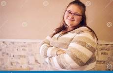 chubby arms portrait woman crossed caucasian beautiful dreamstime preview