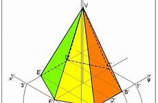 isometrica piramide esagonale assonometria prisma terza tecnologia triangolare tecnodany regolare