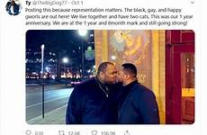 kissing men people tweet viral went why screenshot twitter