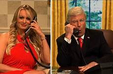 stormy snl daniels trump taunts carrie donald cws cohen