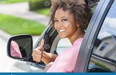 driving car woman girl african thumbs american race young customer first putting instructor advanced stock giving mixed beautiful safety tips