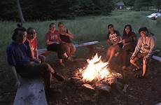 campfire house july harvard forest students aroud fisher enjoying leisure 4th near time
