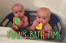 twins bath time adorable