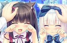 nekopara chocola cat catgirl sayori hair vanilla smile ears blush wallpaper twintails long animal anime neko steam px works wallup