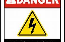 electrical hazard signs labels warning danger sign stickers label only authorized quick buy osha safetysign