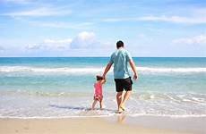 daughter dad father wallpaper wallpapers beach