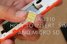 nokia sim 3310 card insert sd micro