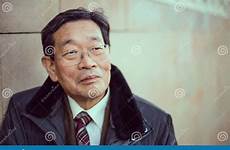 old man japanese senior smiling happy outdoors portrait stock retired asia