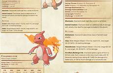 pokemon rpg dnd 5e charizard pokedex charmander dungeons dragons dungeon tabletop charmeleon characters choose board pdf