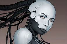 robot girl cyborg fembot