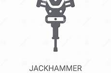 jackhammer logo trendy concept icon background construction collection preview