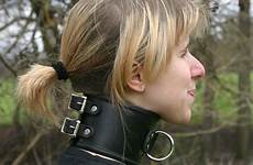 collar leash posture slave girl metal dog human collars pet flickr nude neck leather wide tumblr post tagged corsets large
