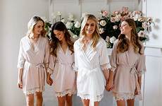robe robes satin bridesmaids bride ropes brautjungfern silk ruffledblog