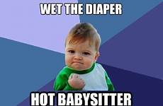 quickmeme genitals babysitter diaper touches wet hot