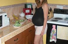 barefoot girl pregnant house kitchen weeks shower week sawyer little