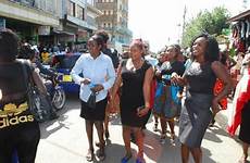 kenya nakuru street prostitutes protest murder stage members their over