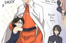 boruto sarada sasuke daddy hokage uchiha uzumaki sakura kid mitsuki hinata zerochan narusasu sasunaru spoilers gaiden shinobi affect resenting contained