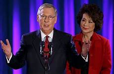 mcconnell mitch wife elaine chao waited protesters confronted gone until him says who heckled ky senate georgetown majority leader outside