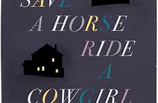 horse ride cowgirl save heads state illustration beattie ann newyorker