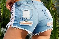 shorts women jean denim booty ripped girl sexy short summer cute girls lace jeans hole hot high rise tight low