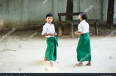 myanmar mandalay burmese thanaka boys