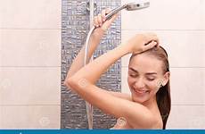 taking shower woman young beautiful preview stock