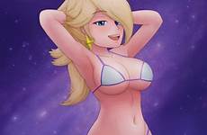 rosalina mario bikini super princess nintendo deviantart galaxy space bros female breasts character random respond xbooru edit