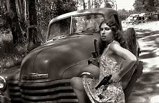 vintage women photographs interesting posing guns remind bonnie parker their gun everyday girl ages settings variety backgrounds features collection