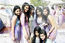girls holi hot desi indian school playing wallpapers sexy college festival wet pakistani enjoying lums university beautiful hips nude show