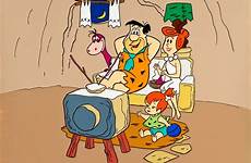 flintstones family tv flintstone watching cartoons cartoon characters publicity fred vintage hanna barbera wilma flickr sharing choose board background classic