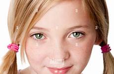 pigtails teenager sincere freckles preteen