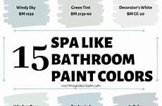 bathroom colors paint sherwin williams spa bathrooms benjamin moore relaxing interior color magnolia calming painting bedroom bedrooms farmhouse palette living