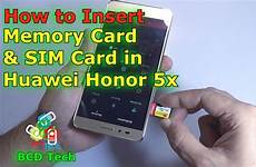 sim honor card sd micro insert huawei 5x