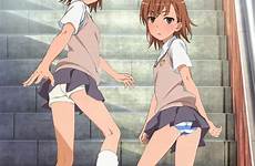 misaka mikoto yande re railgun manga poster imouto show pantsu toaru kagaku certain scientific girls nyantype