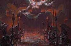 satan fantasy artwork satanic artstation dark demon evil choose board monster illustration