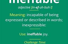 ineffable meaning examples english use vocabulary words choose board
