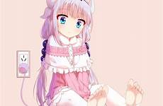 kanna kamui anime dragon maid kobayashi cute san chi charging wallpaper girl angry imgur minimal hd background